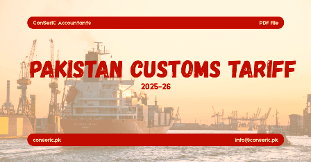 Pakistan Customs Tariff 2025-26 PDF
