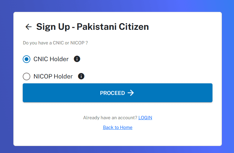 selection of CNIC ezfile