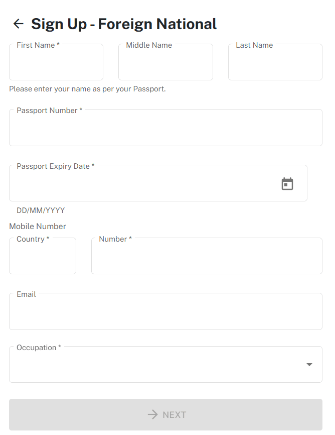 foreigner details ezfile