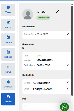 Leap profile settings